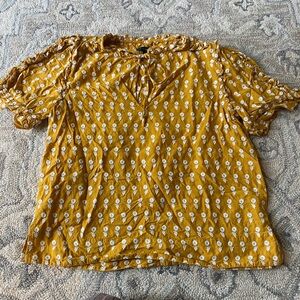 J.crew floral blouse